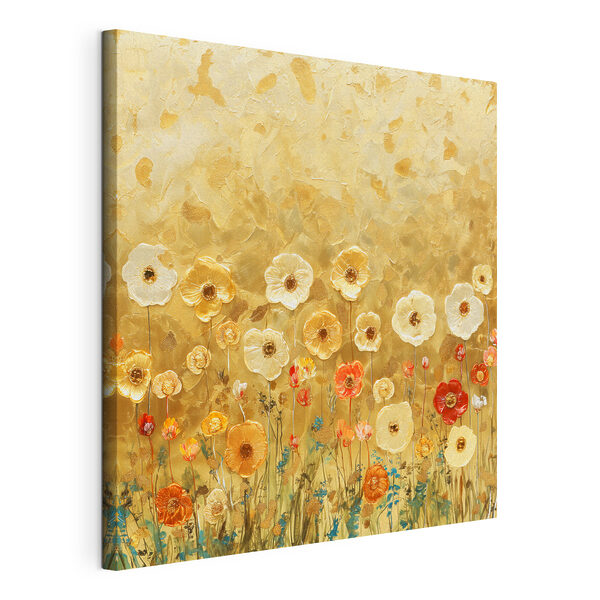 Quadri Quadri Dipinto di fiori su una parete (COD: s39464)