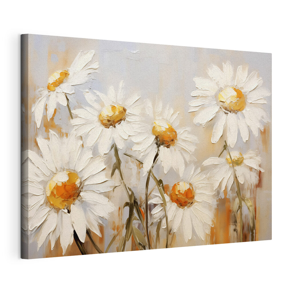 Painting of white flowers Painting of white flowers