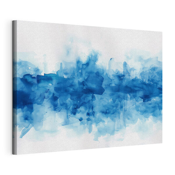 Quadri Quadri Acquerello blu e bianco (COD: s39954)