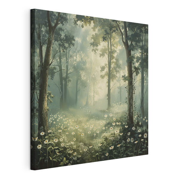 Quadri Quadri Bosco con fiori e alberi (COD: s40228)