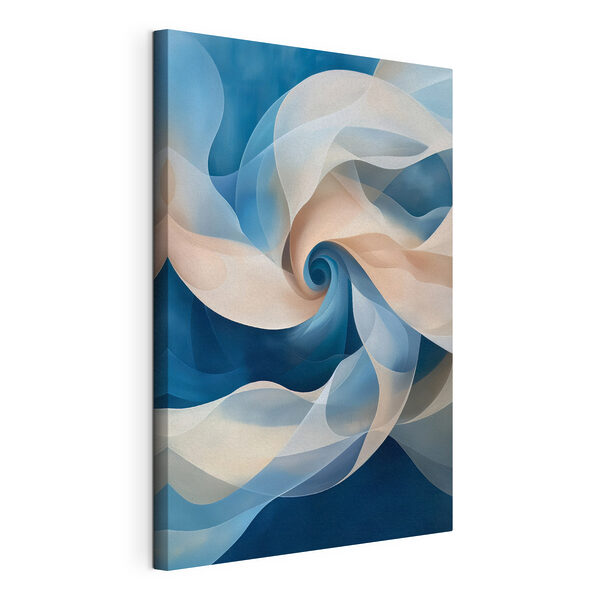Quadri Motivo a spirale blu e bianco (COD: s40249) Quadri Quadri Motivo a spirale blu e bianco (COD: s40249)