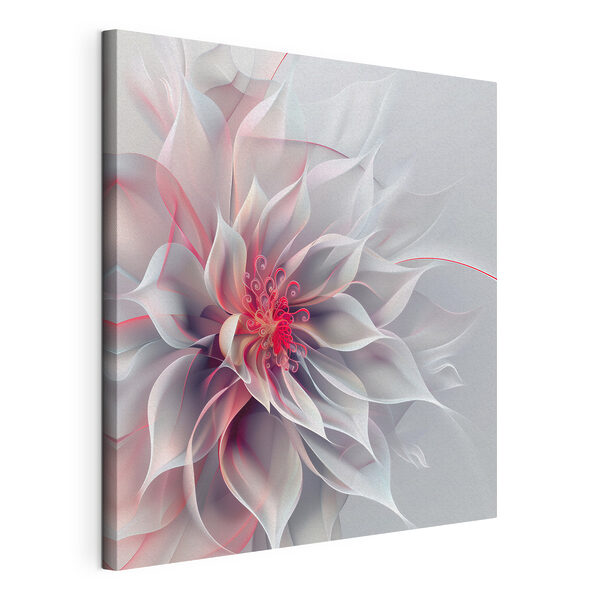 Quadri Quadri Fiore bianco e rosa (COD: s40360)