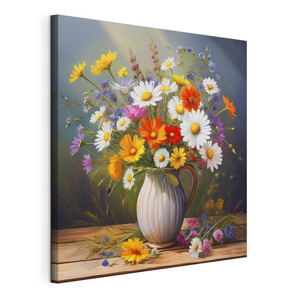 Quadri Dipinto raffigurante un vaso di fiori (COD: s40419) Quadri Quadri Dipinto raffigurante un vaso di fiori (COD: s40419)