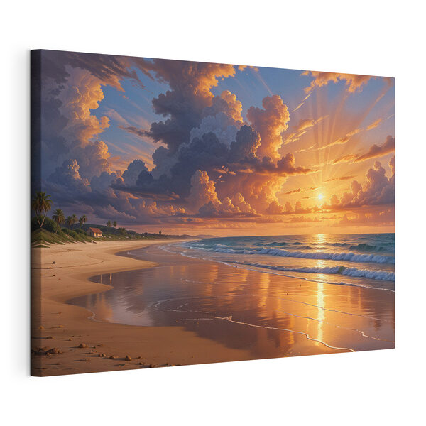Quadri Tramonto sulla spiaggia (COD: s40599) Quadri Quadri Tramonto sulla spiaggia (COD: s40599)