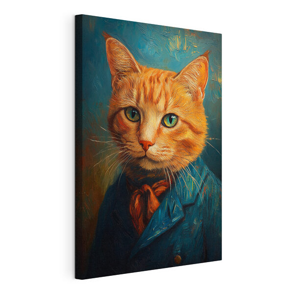 Quadri Quadri Gatto in giacca e cravatta (COD: s40647)