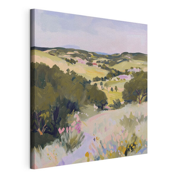 Quadri Dipinto raffigurante un paesaggio con alberi e colline (COD: s41163) Quadri Quadri Dipinto raffigurante un paesaggio con alberi e colline (COD: s41163)