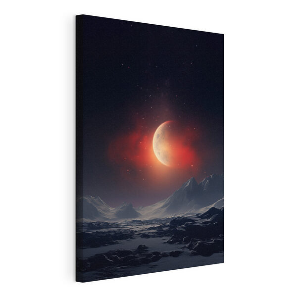 Quadri Quadri La luna nel cielo sopra le montagne (COD: s41202)