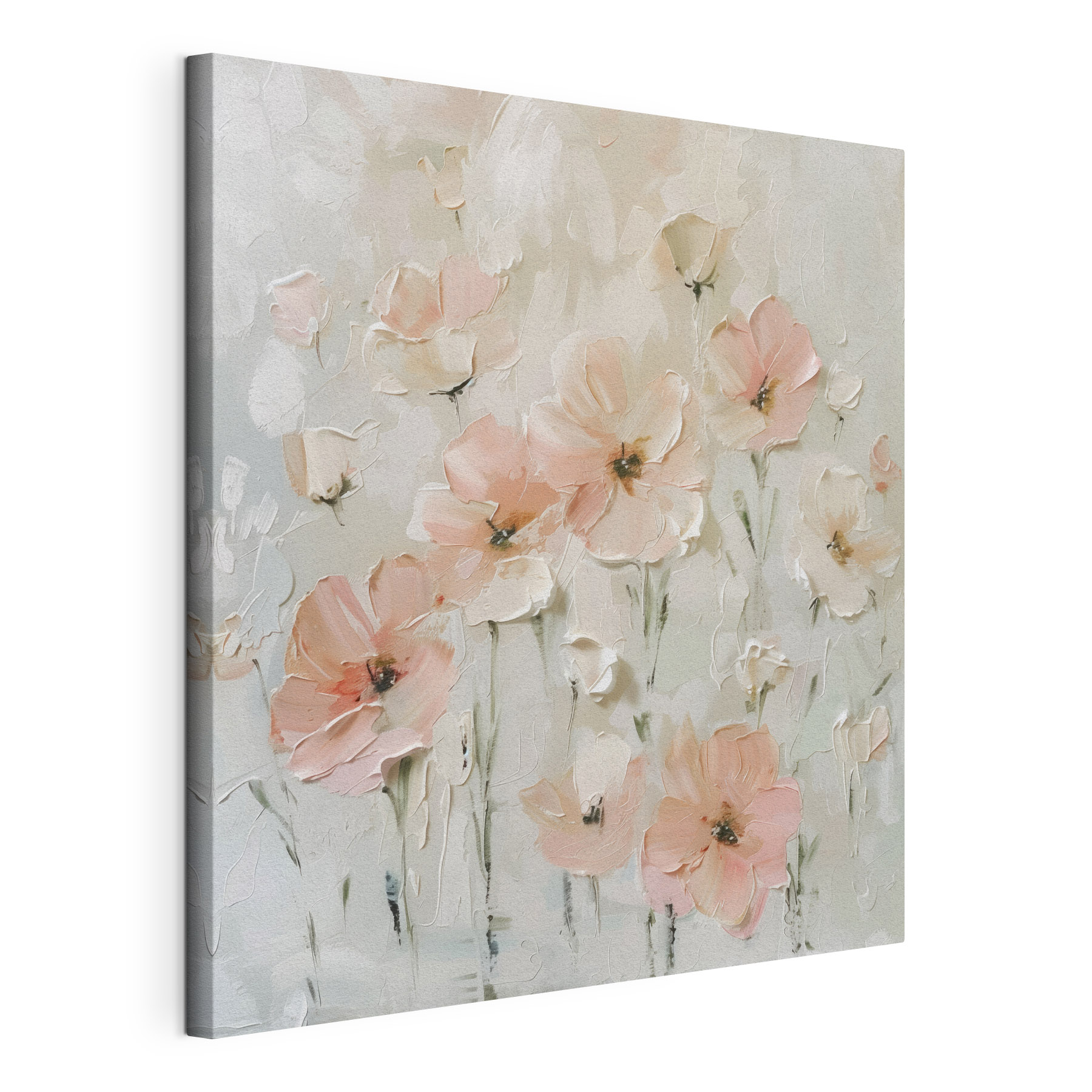 Painting of pink flowers