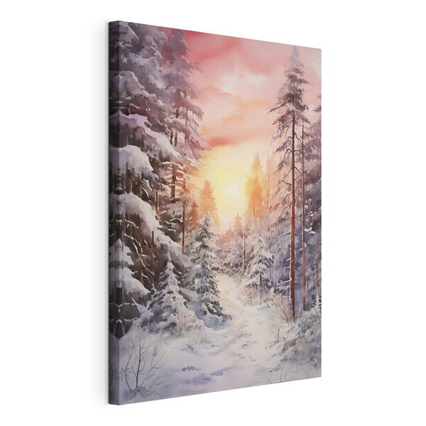 Quadri Acquerello raffigurante una foresta innevata (COD: s41641) Quadri Quadri Acquerello raffigurante una foresta innevata (COD: s41641)