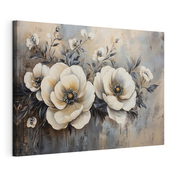 Quadri Quadri Dipinto di fiori bianchi (COD: s41828)