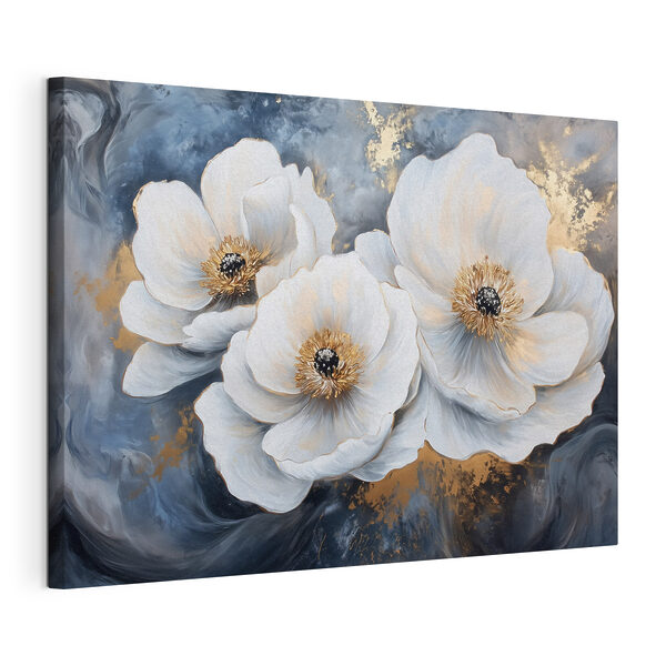 Quadri Dipinto di fiori bianchi