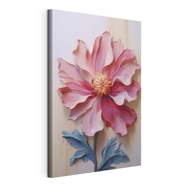 Quadri Quadri Fiore rosa con il centro giallo (COD: s41941)