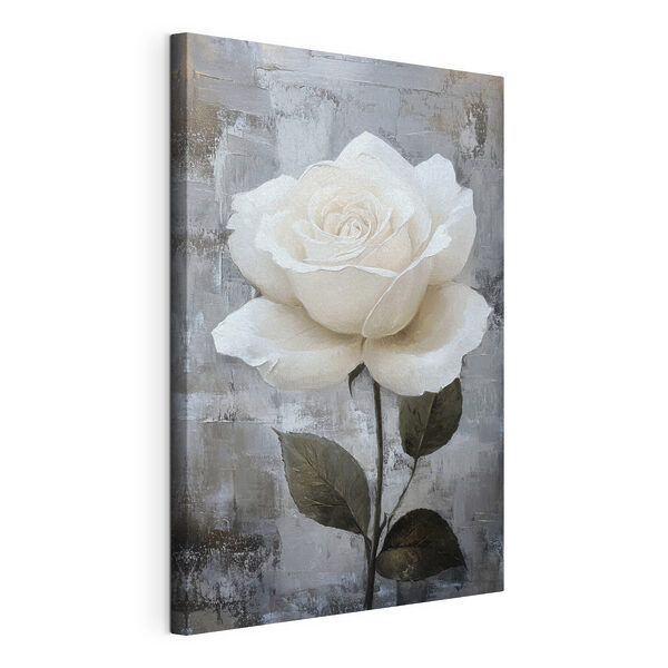 Quadri Quadri Dipinto raffigurante una rosa bianca (COD: s42185)