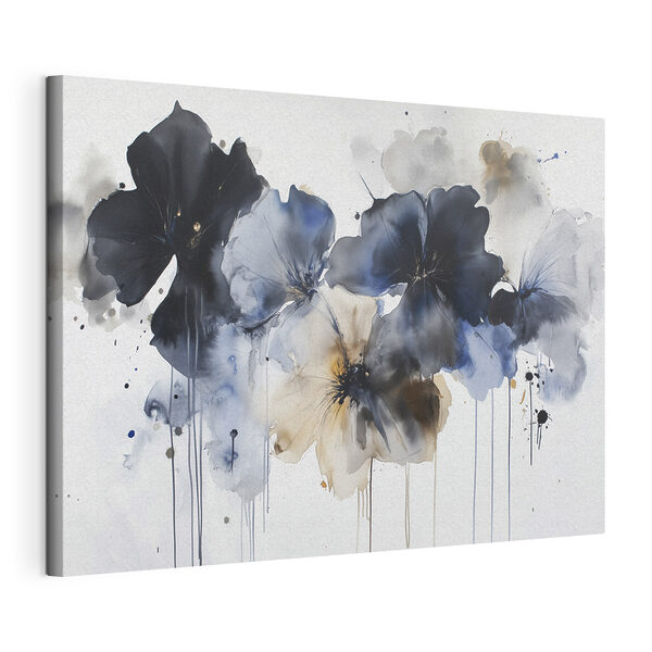 Quadri Quadri Dipinto di fiori su sfondo bianco (COD: s42207)