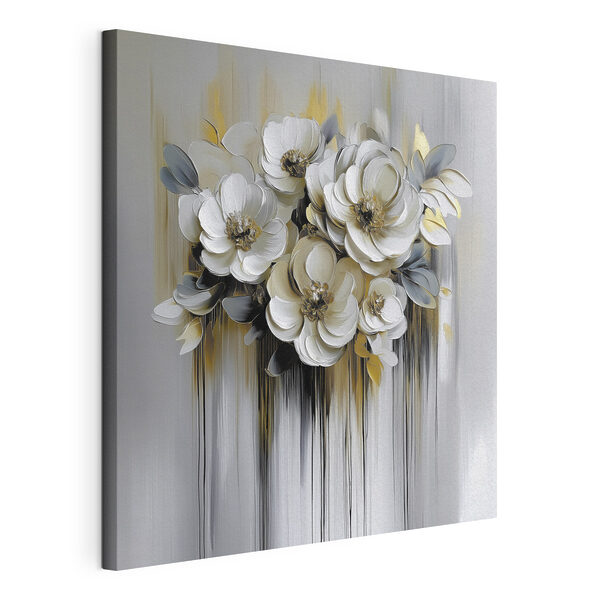Quadri Quadri Dipinto di fiori su sfondo bianco (COD: s42244)