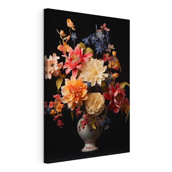 Quadri Vaso di fiori su sfondo nero (COD: s42292) Quadri Quadri Vaso di fiori su sfondo nero (COD: s42292)