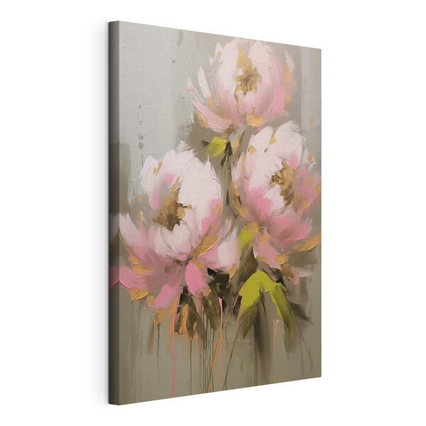 Quadri Quadri Dipinto di fiori rosa (COD: s42349)