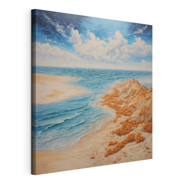Quadri Quadri Dipinto raffigurante una spiaggia con sabbia e acqua (COD: s42518)