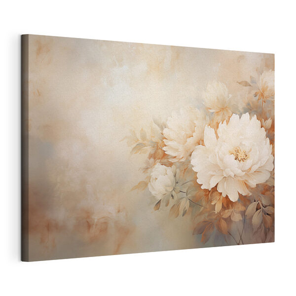 Dipinto di fiori su una parete Quadri Dipinto di fiori su una parete