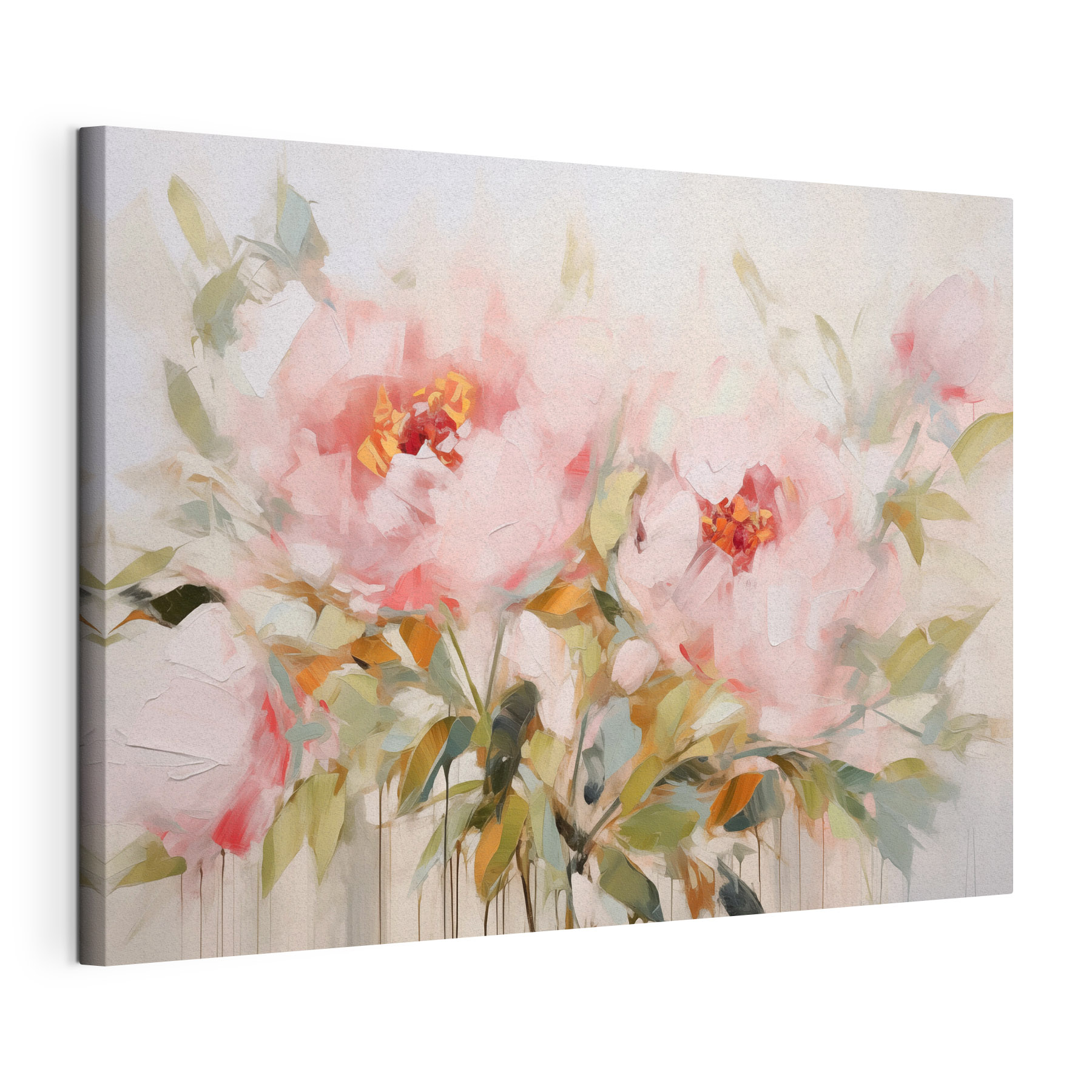 Painting of pink flowers