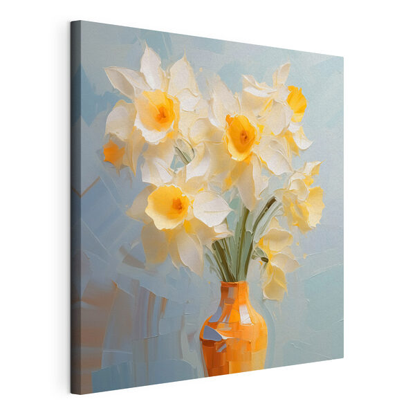 Quadri Quadri Fiori gialli e bianchi in un vaso (COD: s42749)