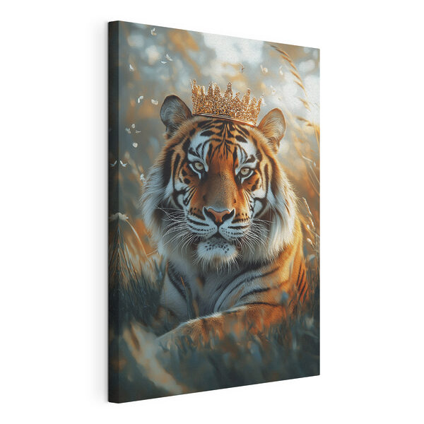 Quadri Tigre con una corona (COD: s42786) Quadri Quadri Tigre con una corona (COD: s42786)
