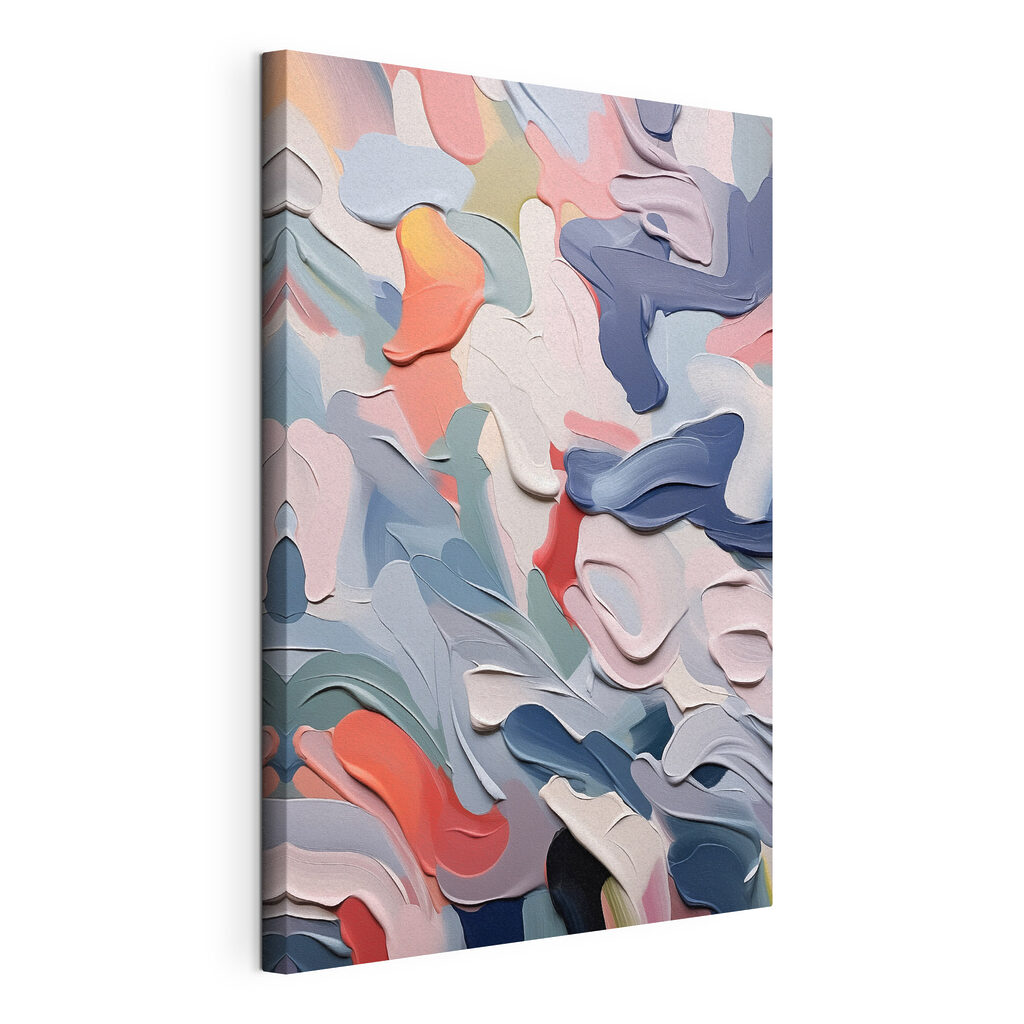 Abstract waves of gentle colors