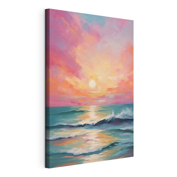 Quadri Quadri Dipinto raffigurante un tramonto sull'oceano (COD: s42943)