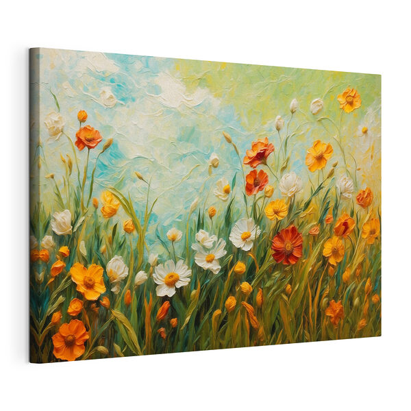 Quadri Quadri Dipinto di fiori in un campo (COD: s43100)