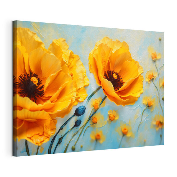 Quadri Quadri I fiori dai colori vivaci esaltano lo sfondo sereno (COD: s43118)