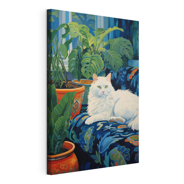 Quadri Gatto sdraiato sul divano (COD: s43131) Quadri Quadri Gatto sdraiato sul divano (COD: s43131)