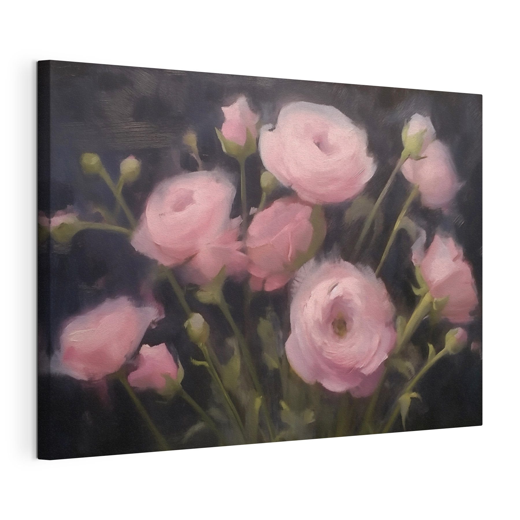 Painting of pink flowers Painting of pink flowers