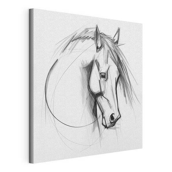 Quadri Disegno di un cavallo (COD: s43231) Quadri Quadri Disegno di un cavallo (COD: s43231)