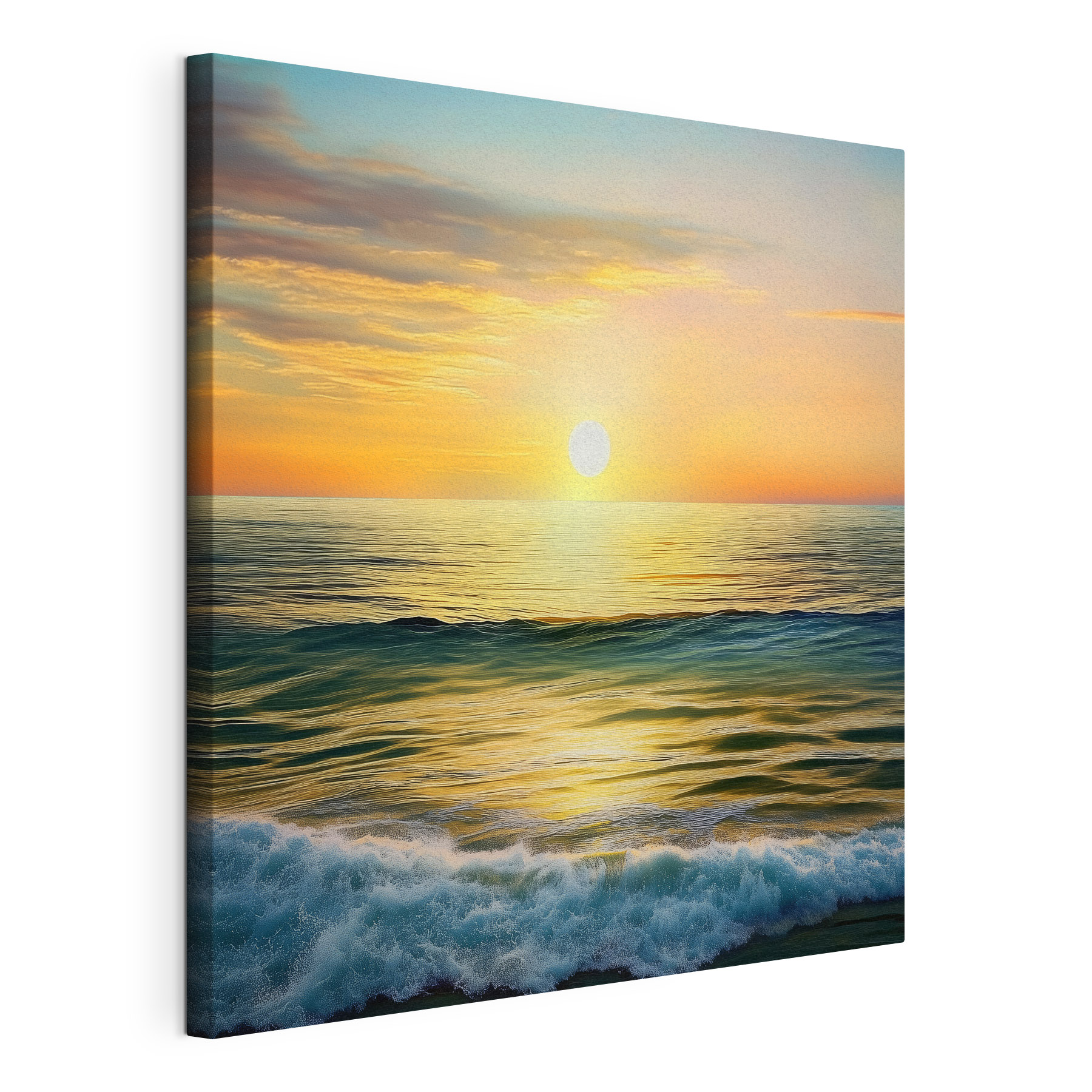 Sunset over a body of water
