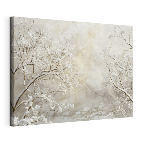 Quadri Alberi ricoperti di neve in un paesaggio innevato (COD: s43321) Quadri Quadri Alberi ricoperti di neve in un paesaggio innevato (COD: s43321)