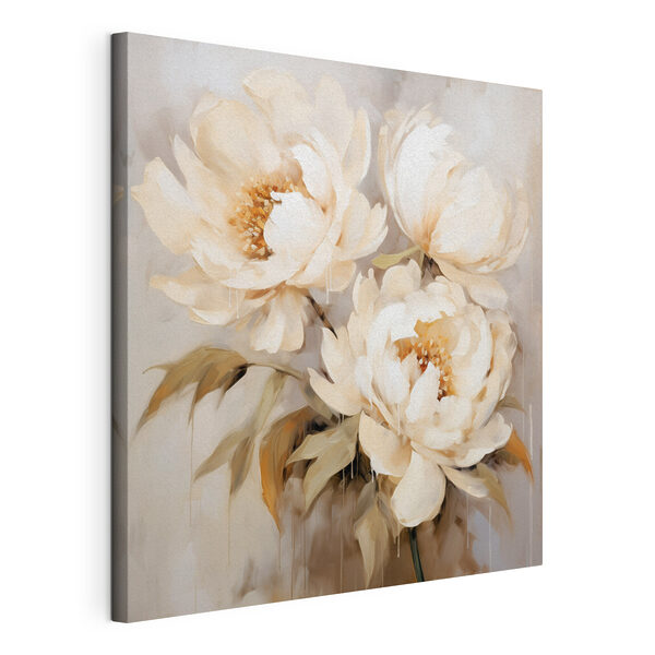 Quadri Dipinto di fiori bianchi