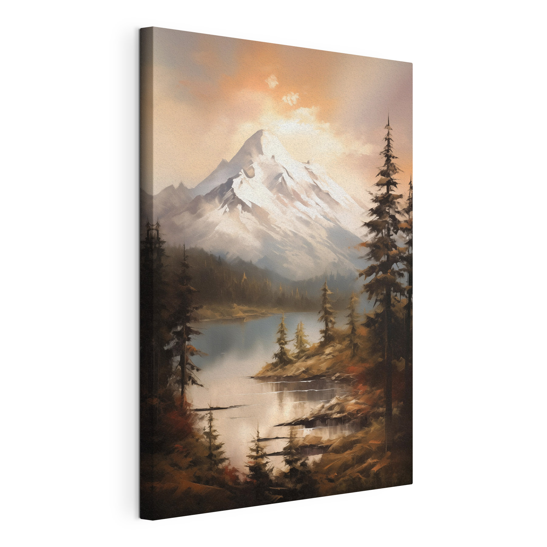 Mountain lake and trees