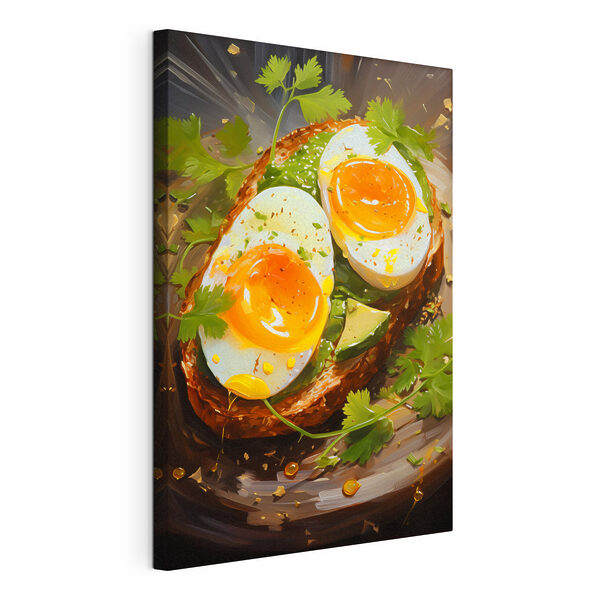 Quadri Una deliziosa colazione con un toast all'avocado