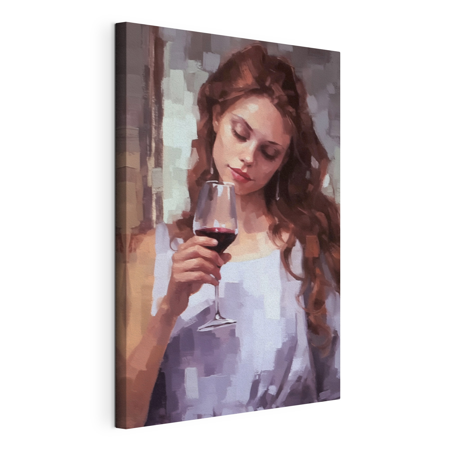 Woman holding a wine glass