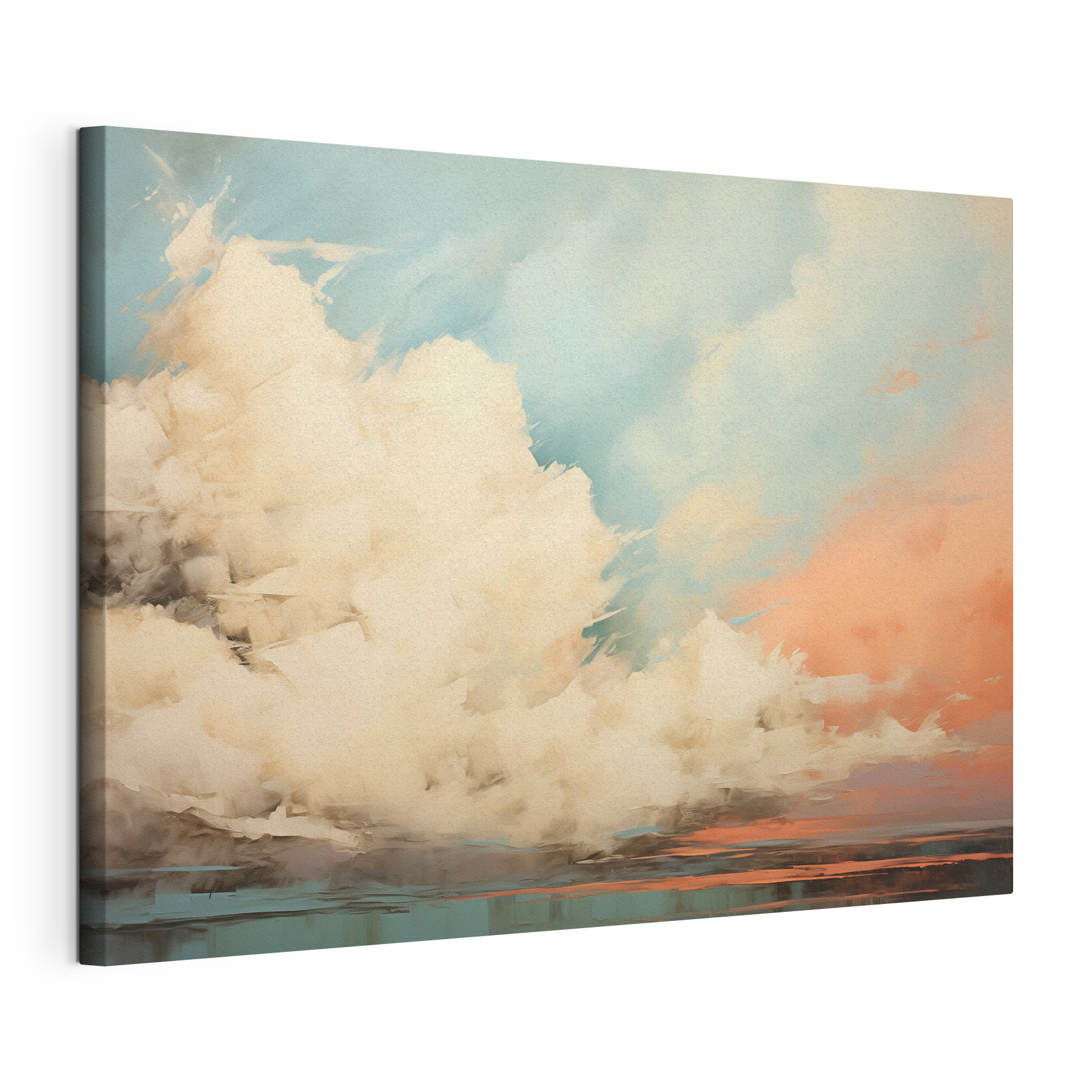 Painting of clouds in the sky