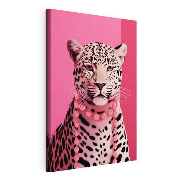 Leopardo con una collana Quadri Leopardo con una collana