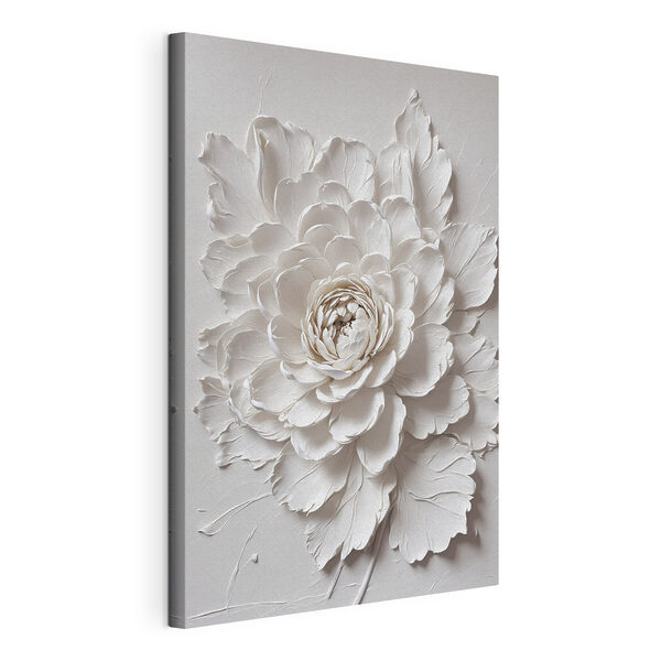 Quadri Fiore bianco con foglie (COD: s44089) Quadri Quadri Fiore bianco con foglie (COD: s44089)