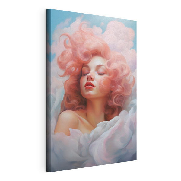 Quadri Donna con i capelli rosa
