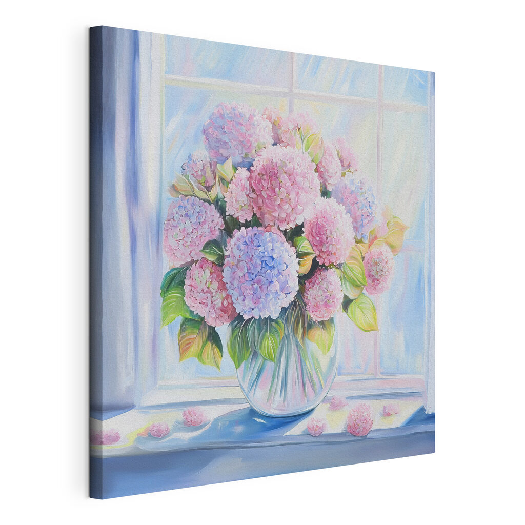 Painting of a vase of flowers