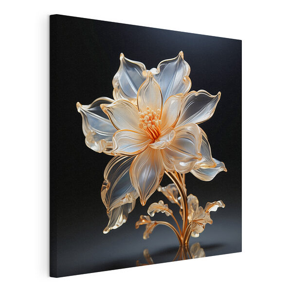 Un fiore delicato dal design elegante Quadri Un fiore delicato dal design elegante