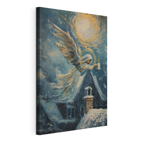Painting of a woman holding a candle Painting of a woman holding a candle