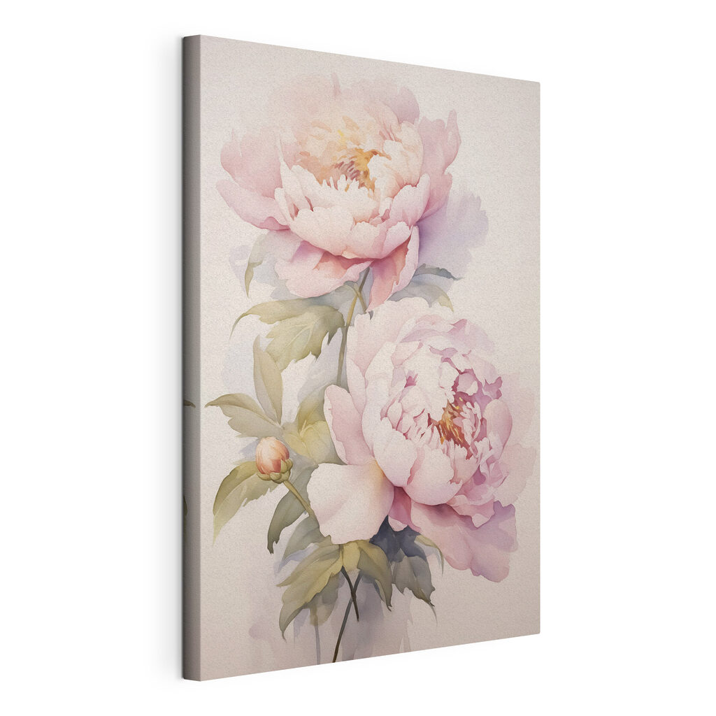 Painting of pink flowers Painting of pink flowers