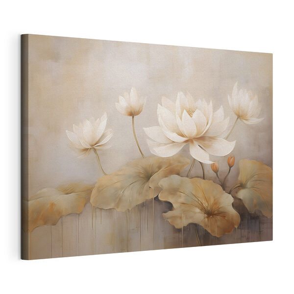 Quadri Dipinto di fiori e foglie