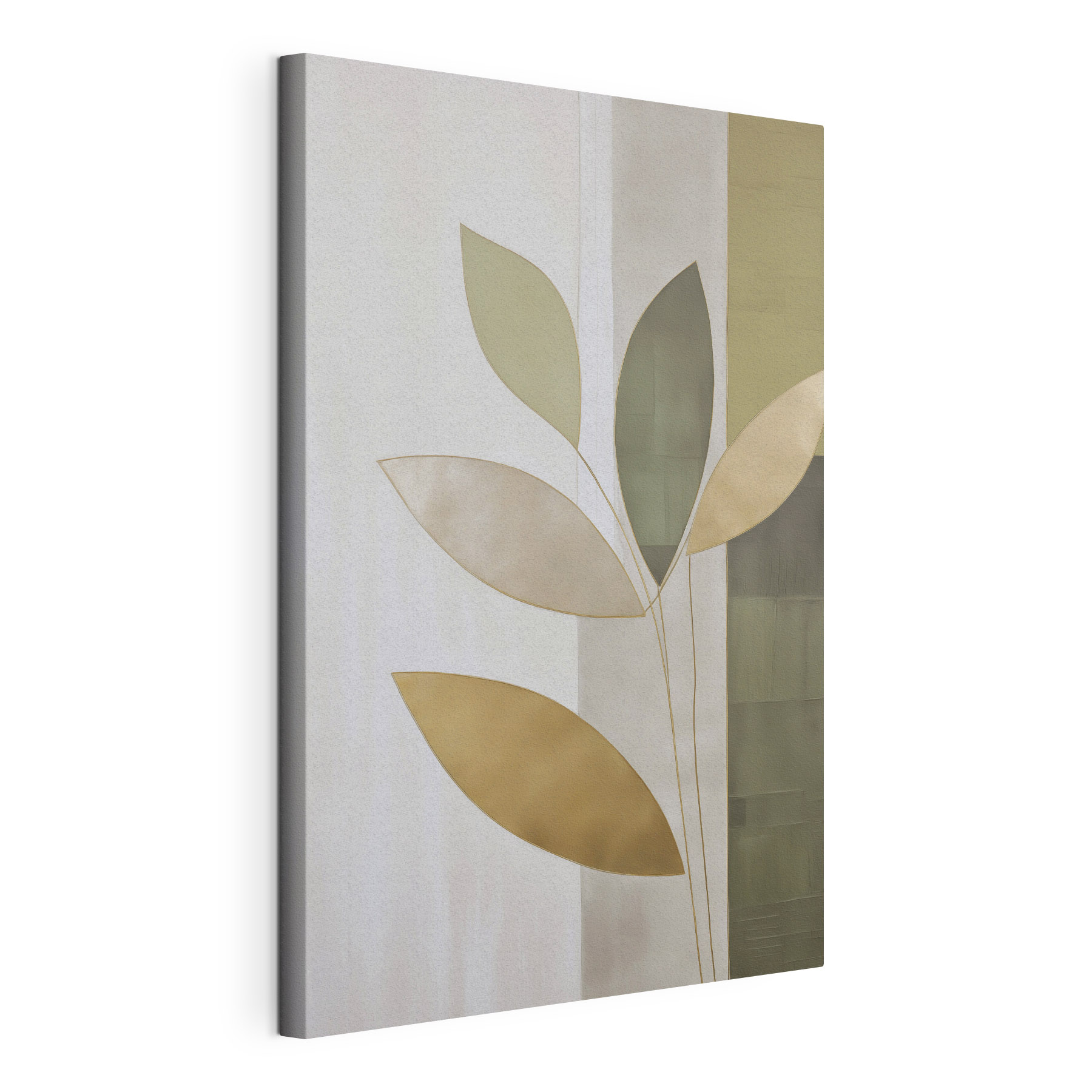 Painting of leaves on a wall Painting of leaves on a wall
