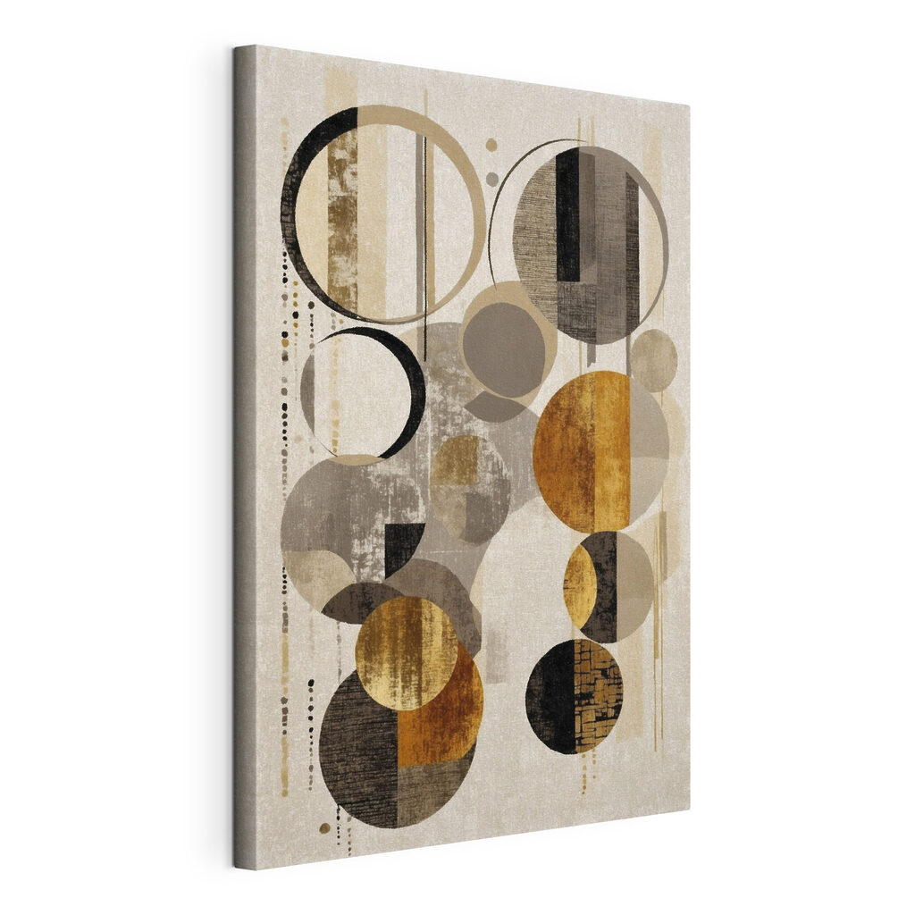 Dynamic circles in neutral tones
